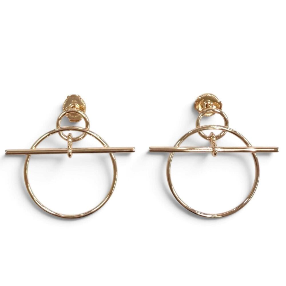 HERMES Gold Earrings
